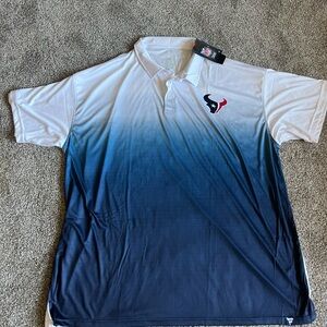 Houston Texans 4XL Polo. Brand new by Fanatics. Solid white back.